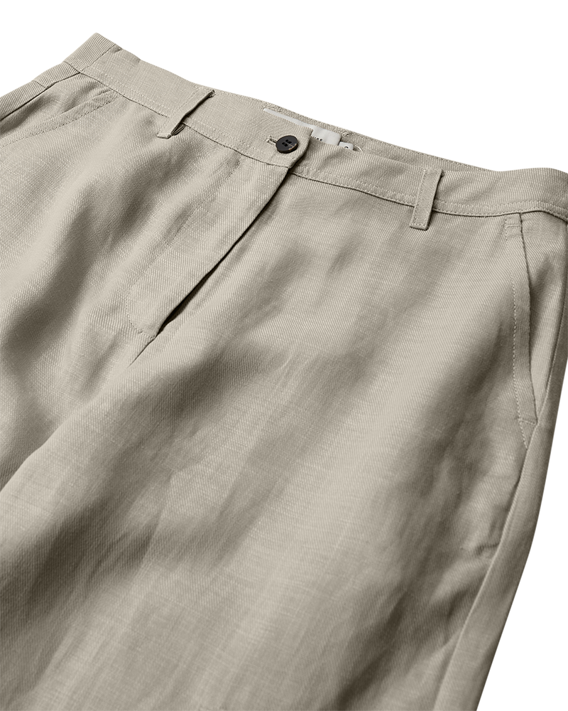 CMNATULI - LEINEN HOSE IN BEIGE