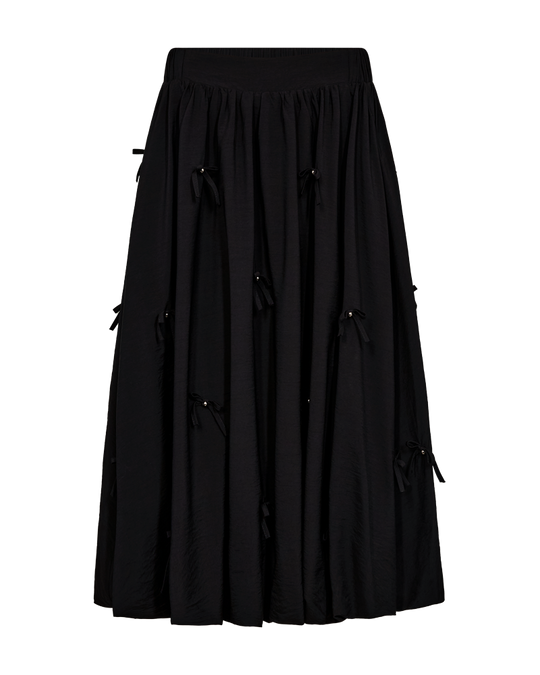 CMSARINA – BALLONROCK MIT AUFGENÄHTEN SCHLEIFEN IN SCHWARZ