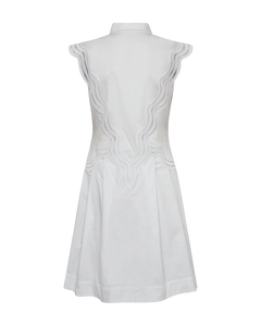 CMSHIRLEY – HEMDKLEID MIT CUT-AND-SEW-SPITZE IN WEISS