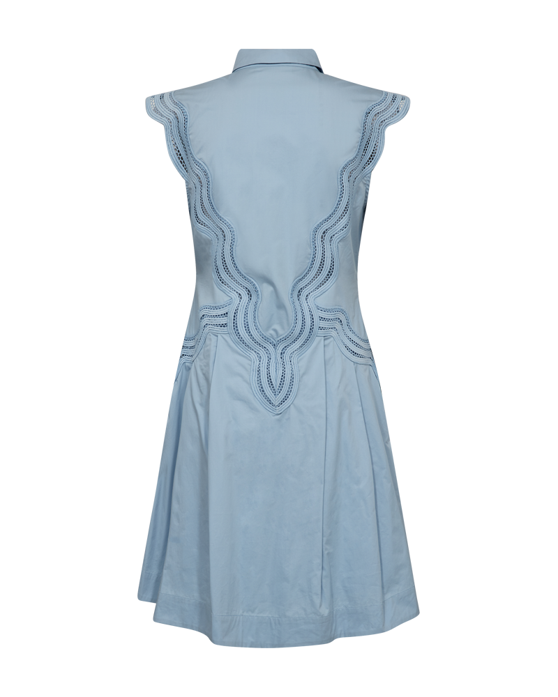 CMSHIRLEY – HEMDKLEID MIT CUT-AND-SEW-SPITZE IN BLAU