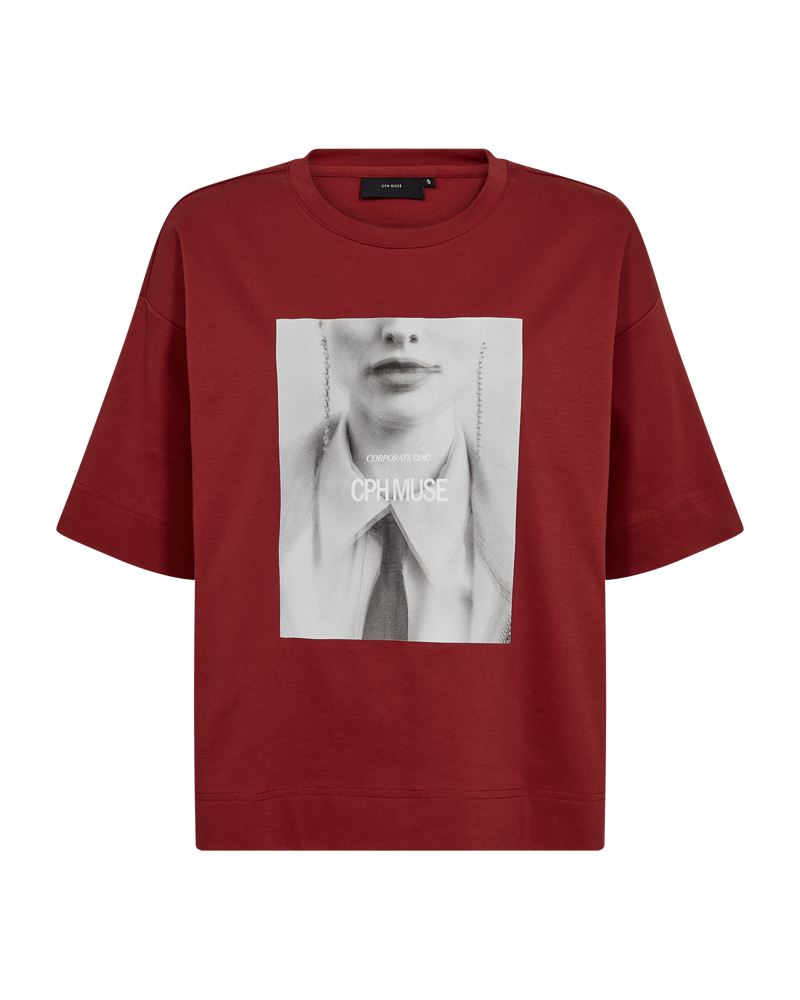 CMMUSE - T-SHIRT IN ROT