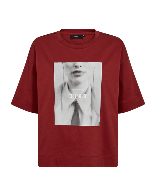 CMMUSE - T-SHIRT IN ROT