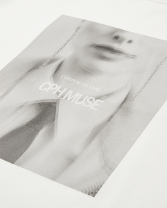 CMMUSE - T-SHIRT IN WOLLWEISS