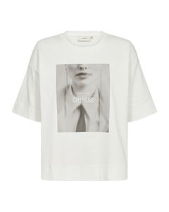 CMMUSE - T-SHIRT IN WOLLWEISS