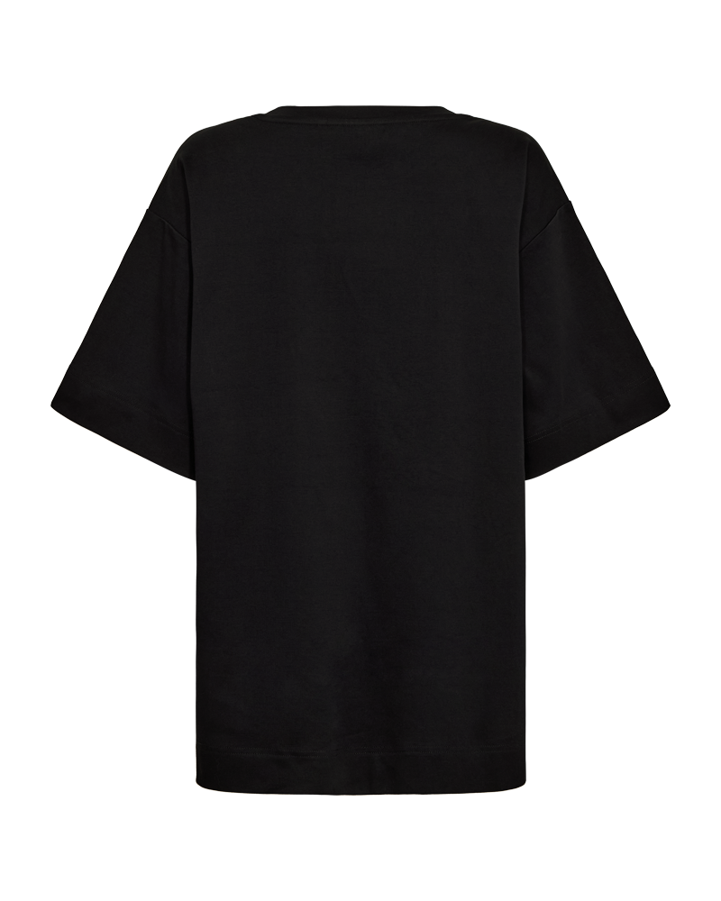CMMUSE – T-SHIRT MIT PRINT IN SCHWARZ