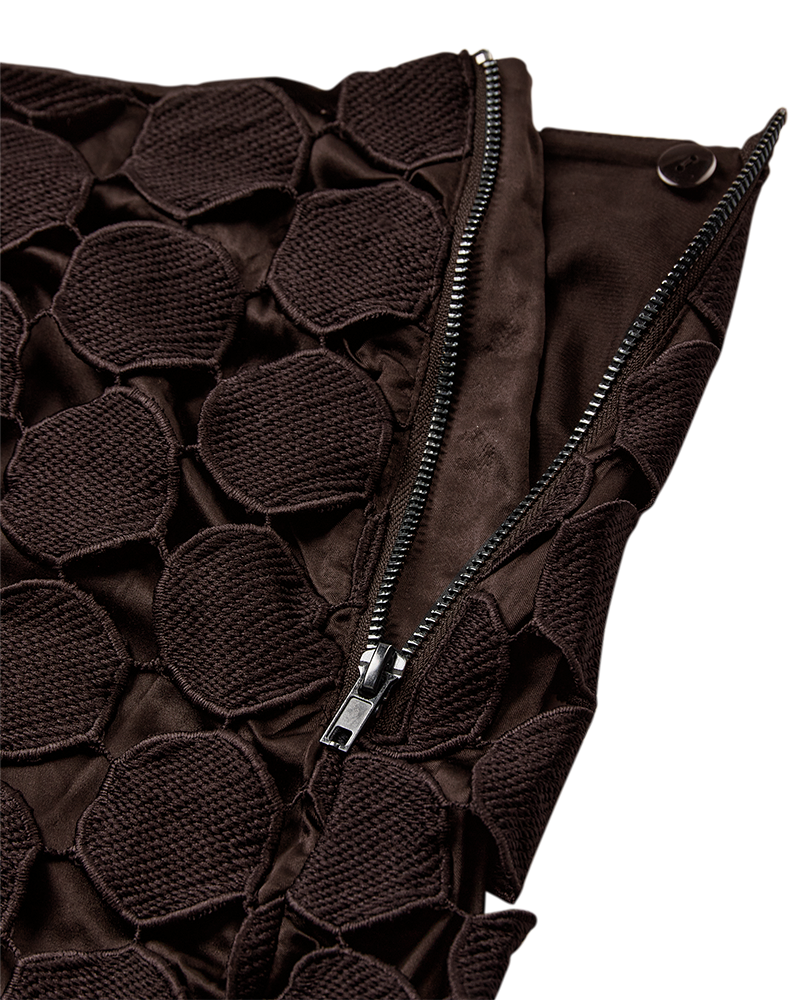 CMTHEA – ROCK MIT FRANSENEFFEKT IN BRAUN