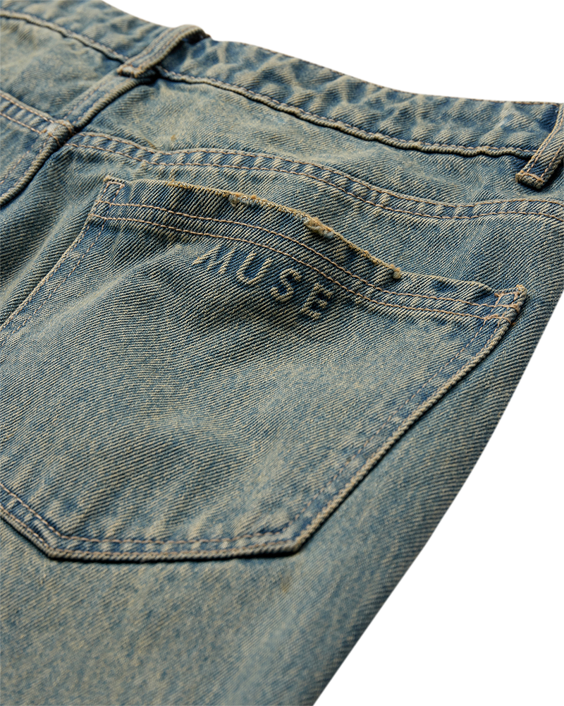 CMJEANNE – HOCH TAILLIERTE JEANS IN BLAU