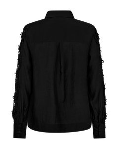 CMMOLLY – HEMD MIT SPITZE IN SCHWARZ