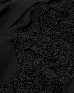CMMOLLY – HEMD MIT SPITZE IN SCHWARZ