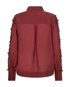 CMMOLLY – HEMD MIT SPITZE IN ROT
