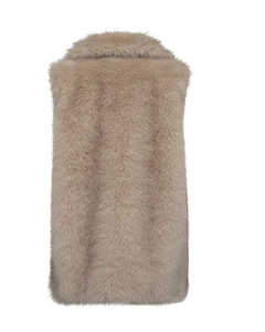 CMPLUSHY – WESTE AUS KUNSTFELL IN BEIGE