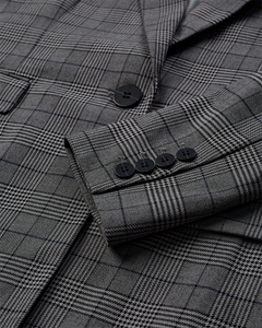 CMTAILOR – KARIERTER BLAZER IN SCHWARZ UND  BLAU