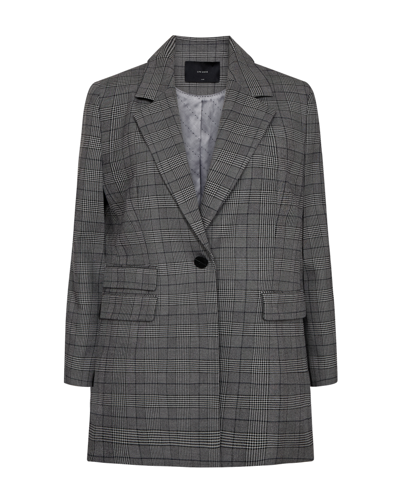 CMTAILOR – KARIERTER BLAZER IN SCHWARZ UND  BLAU