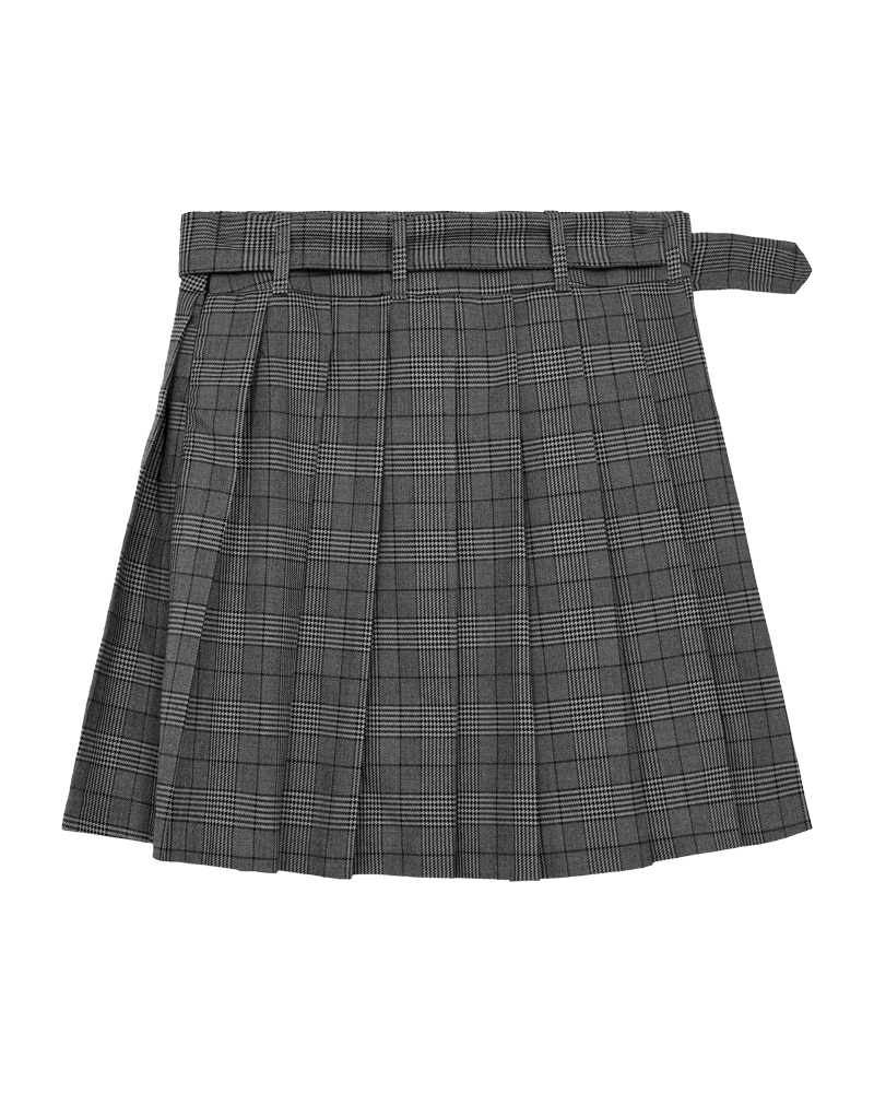 CMTAILOR – KARIERTER FALTENROCK IN SCHWARZ UND  BLAU