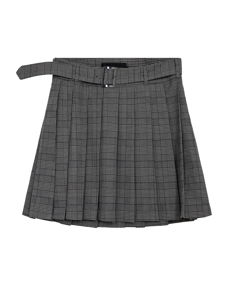 CMTAILOR – KARIERTER FALTENROCK IN SCHWARZ UND  BLAU