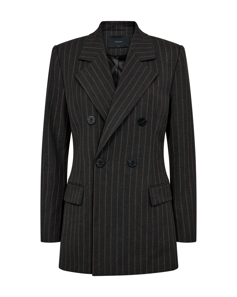 CMTAILOR – DOPPELREIHIGER BLAZER IN SCHWARZ UND  ROT