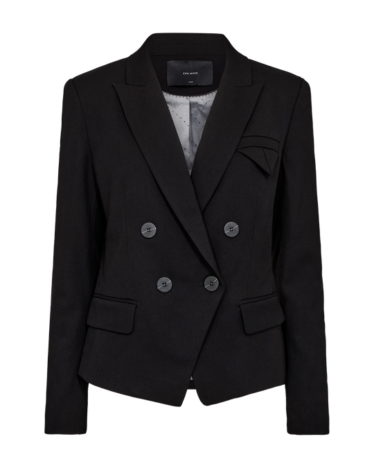 CMTAILOR – KURZER DOPPELREIHIGER BLAZER IN SCHWARZ