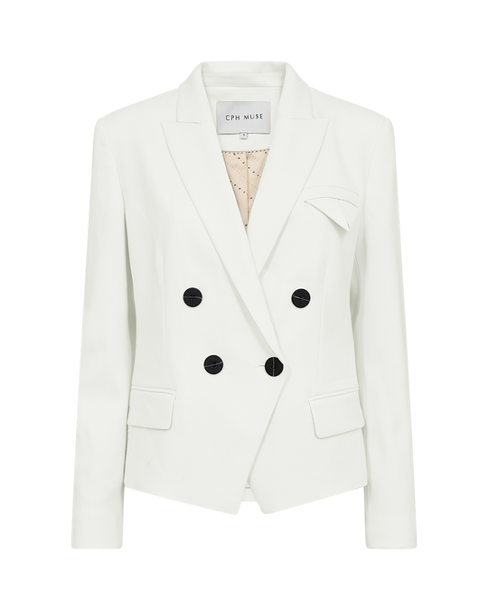 CMTAILOR – DOPPELTRREIHER-KURZBLAZER IN WOLLWEISS