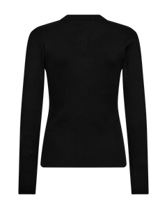 CMVERA - PULLOVER WITH BUTTONS IN SCHWARZ