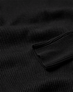 CMVERA - PULLOVER WITH BUTTONS IN SCHWARZ