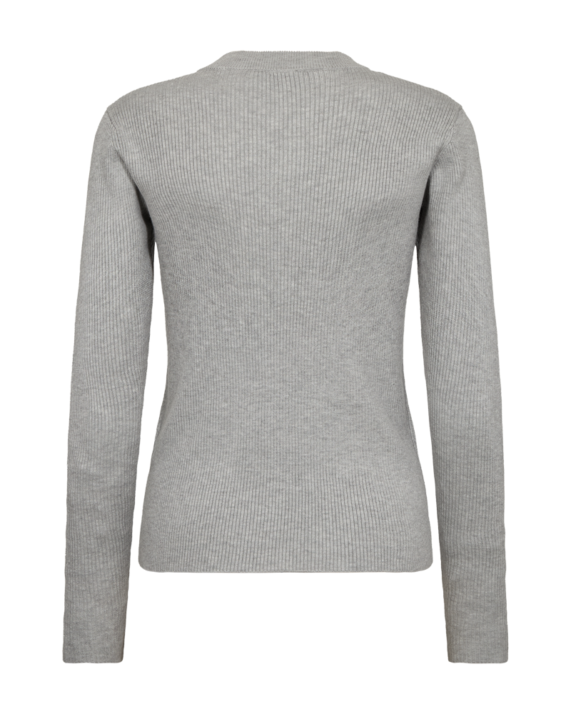 CMVERA – PULLOVER MIT KNÖPFEN IN GRAU