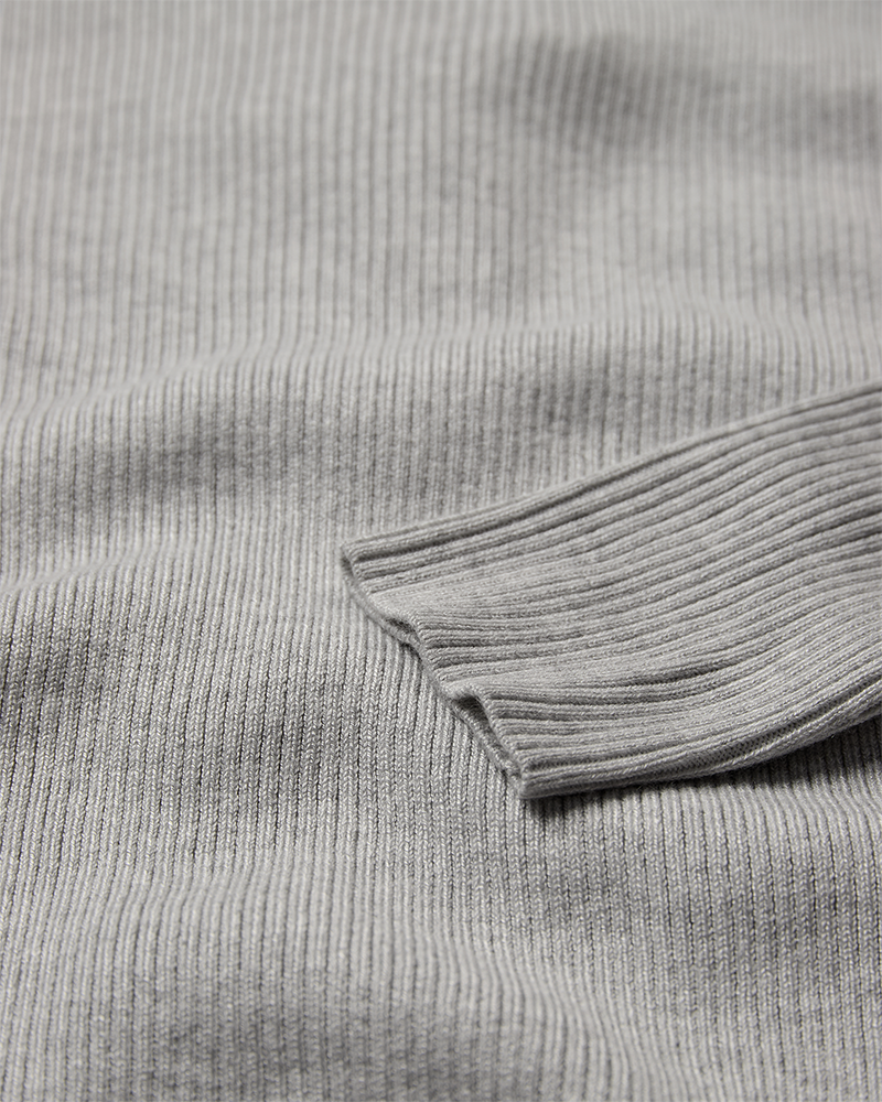 CMVERA – PULLOVER MIT KNÖPFEN IN GRAU