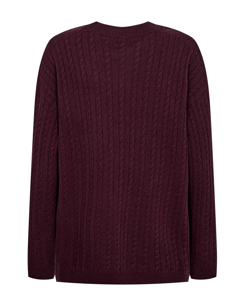 CMCASHA – PULLOVER MIT GESTICKTEM LOGO IN ROT