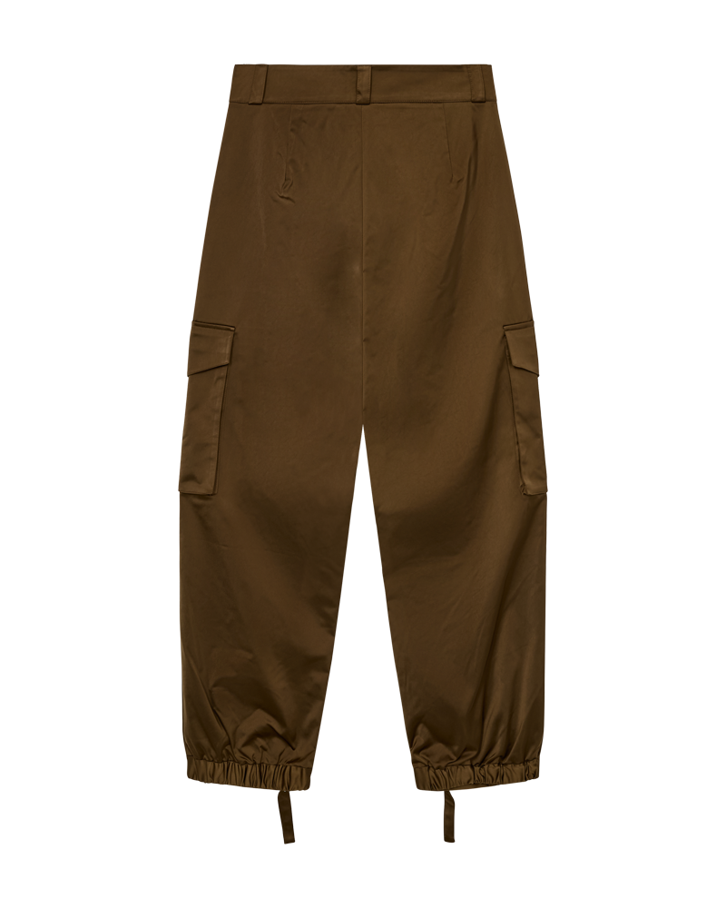 CMTINO – HOCH TAILLIERTE HOSE IN KHAKIGRÜN