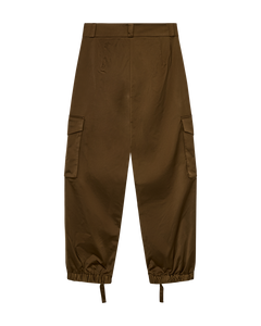 CMTINO – HOCH TAILLIERTE HOSE IN KHAKIGRÜN