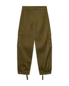 CMTINO – HOCH TAILLIERTE HOSE IN KHAKIGRÜN