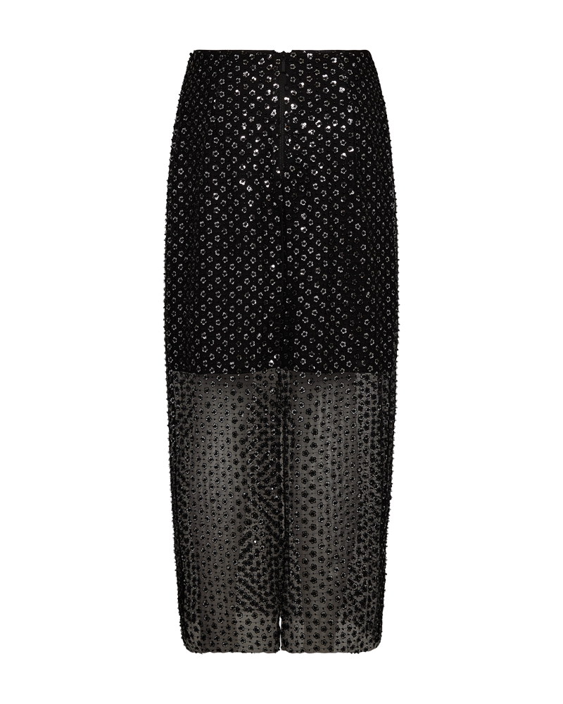 CMDECO – Langer Rock aus Mesh-Qualität IN SCHWARZ