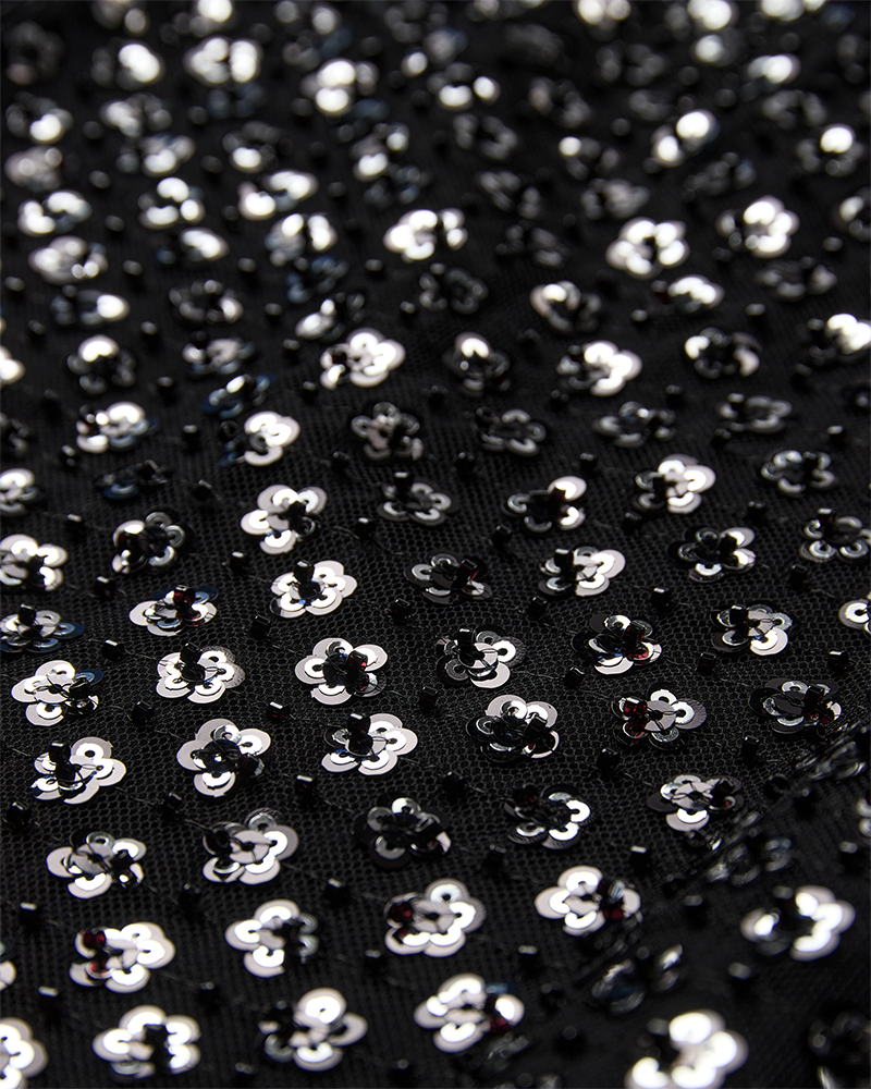 CMDECO – Langer Rock aus Mesh-Qualität IN SCHWARZ
