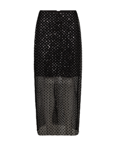 CMDECO – Langer Rock aus Mesh-Qualität IN SCHWARZ