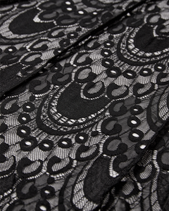 CMLACIE – KLEID MIT SPITZE IN SCHWARZ