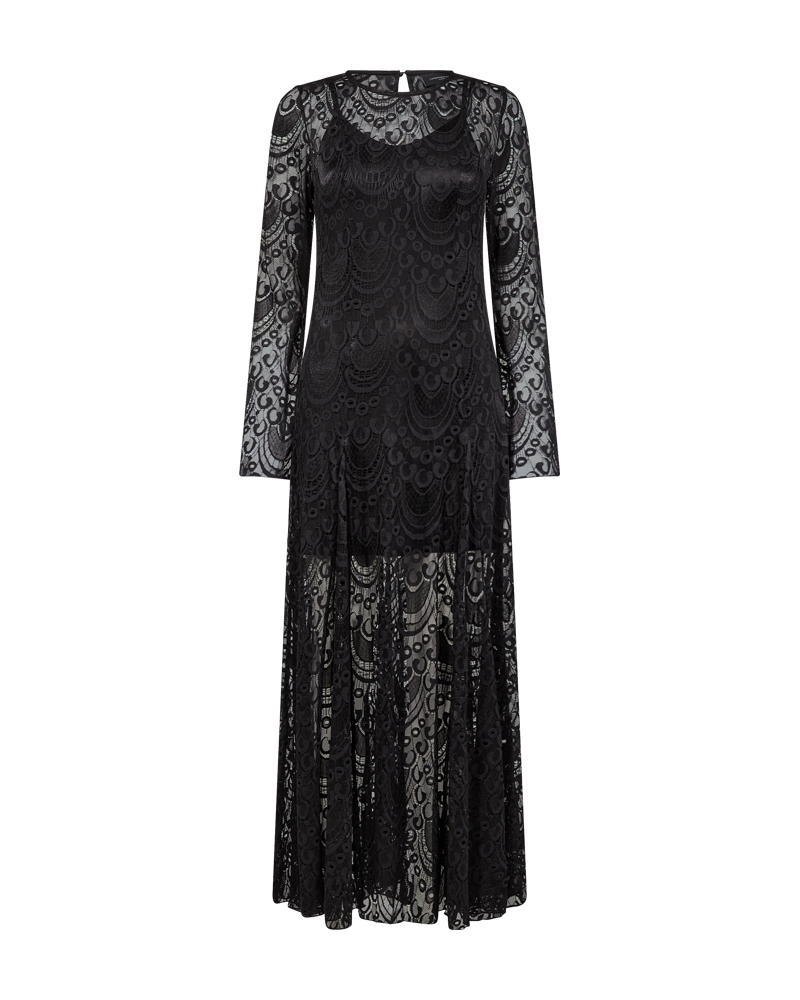 CMLACIE – KLEID MIT SPITZE IN SCHWARZ