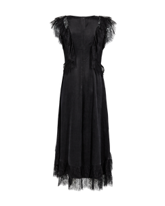 CMMARTA – KLEID MIT RÜSCHEN IN SCHWARZ