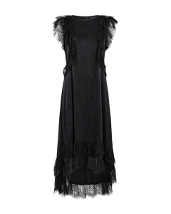 CMMARTA – KLEID MIT RÜSCHEN IN SCHWARZ
