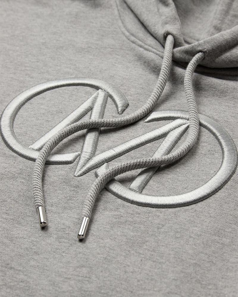 CMROCO – SWEATSHIRT MIT LOGOSTICKEREI IN GRAU