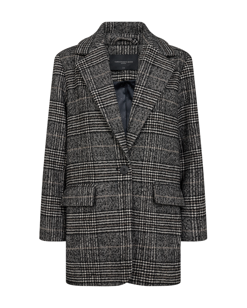 CMHOODIE – JACKE MIT ABNEHMBARER KAPUZE IN SCHWARZ UND WOLLWEISS