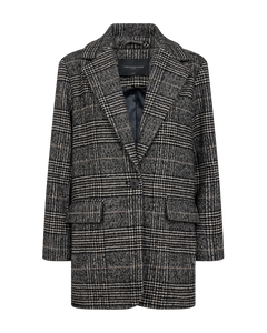CMHOODIE – JACKE MIT ABNEHMBARER KAPUZE IN SCHWARZ UND WOLLWEISS