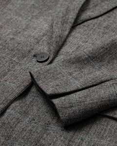 CMJADEN – BLAZER AUS WOLLMISCHUNG IN DUNKELGRAU MELANGE
