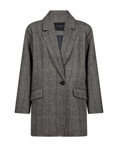 CMJADEN – BLAZER AUS WOLLMISCHUNG IN DUNKELGRAU MELANGE