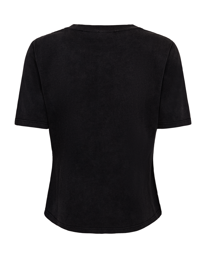 CMMUSE – T-SHIRT MIT PRINT IN SCHWARZ