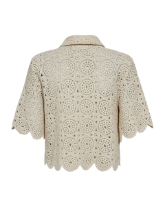 CMCROCHET – HÄKEL-SHIRT IN BEIGE