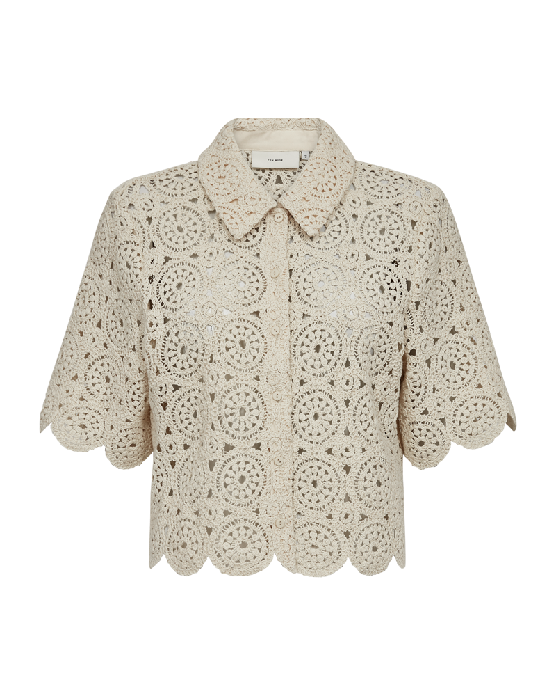 CMCROCHET – HÄKEL-SHIRT IN BEIGE