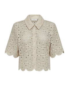 CMCROCHET – HÄKEL-SHIRT IN BEIGE