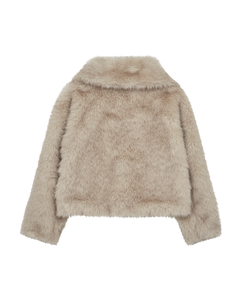 CMPLUSHY – KUNSTFELLJACKE IN BEIGE