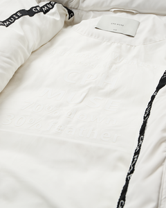 CMCICCO - DOWN JACKET WITH RIB COLLAR IN WOLLWEISS
