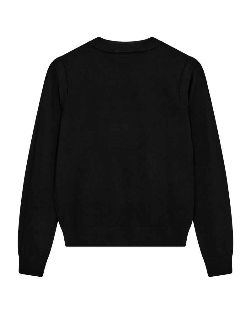 CMVERAN - PULLOVER MIT LOGO-DETAIL IN SCHWARZ
