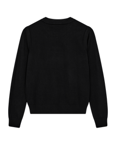 CMVERAN - PULLOVER MIT LOGO-DETAIL IN SCHWARZ
